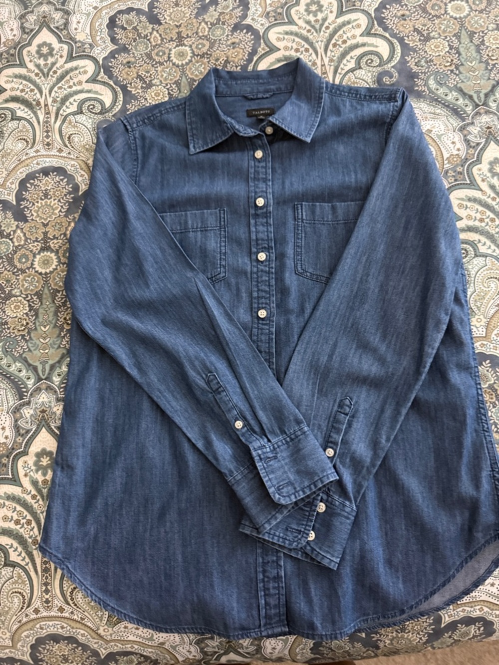 Talbots Chambray Blouse